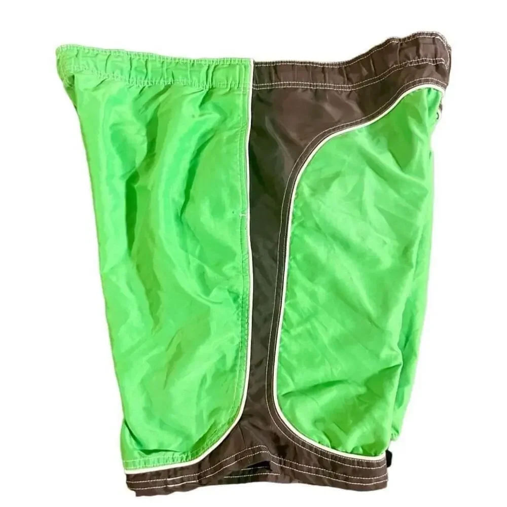 Size XL Men’s Talos Board Shorts Swim Beach Pool Trunks Green Black